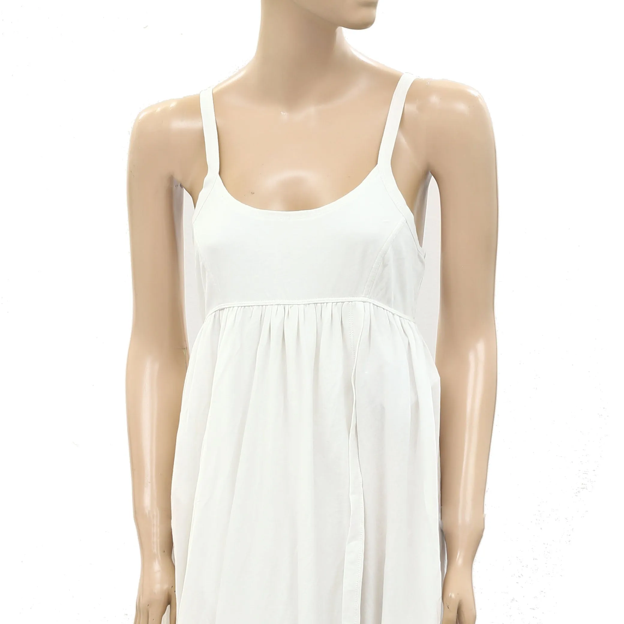 Anthropologie Asymmetrical Slip Maxi Dress