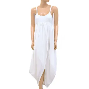 Anthropologie Asymmetrical Slip Maxi Dress