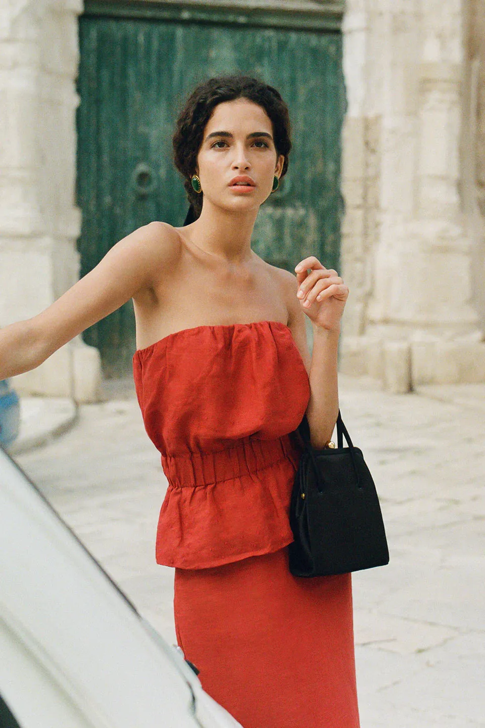 AURELIA STRAPLESS IN MELOT