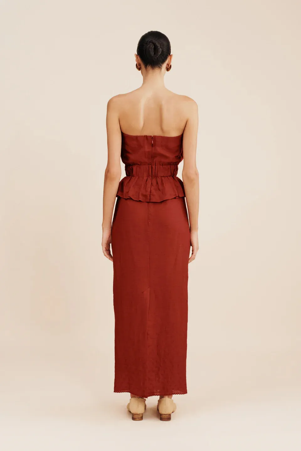 AURELIA STRAPLESS IN MELOT