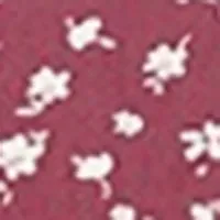 BARDOT Womens Pink Zippered Floral Pouf Sleeve Queen Anne Neckline Short Party Fit   Flare Dress