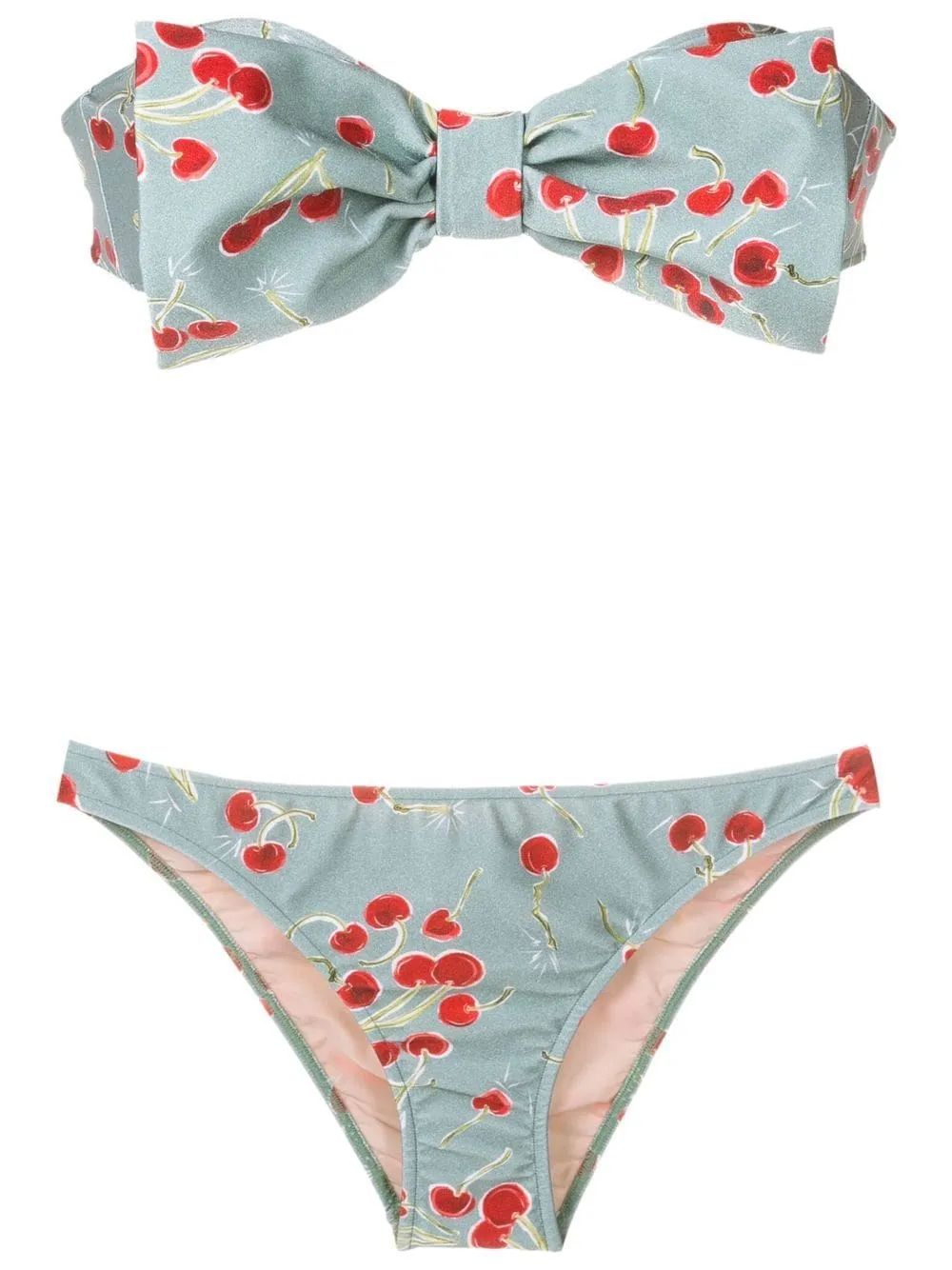 Cherry Bomb Strapless Bikini