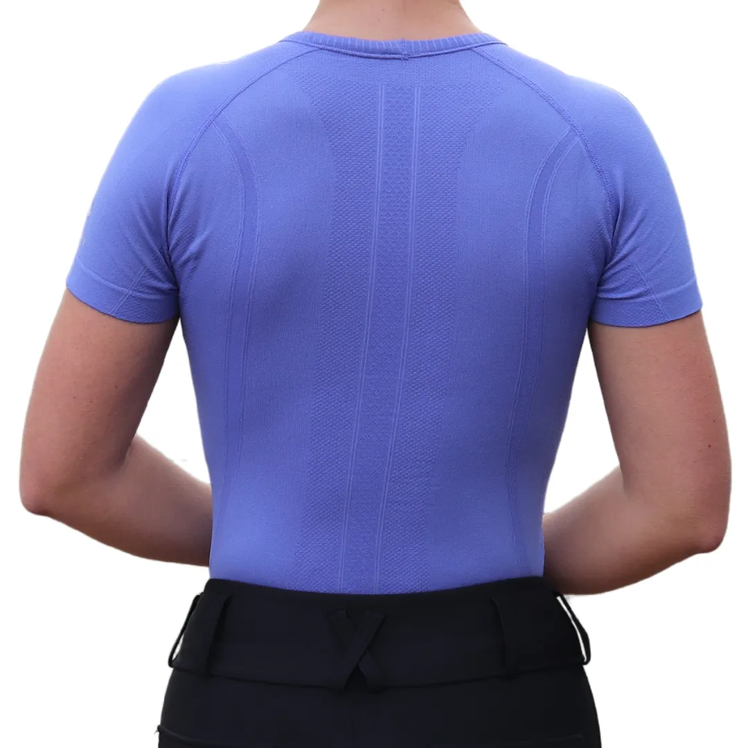 Chic Athletic Short Sleeve Shirt - Violet