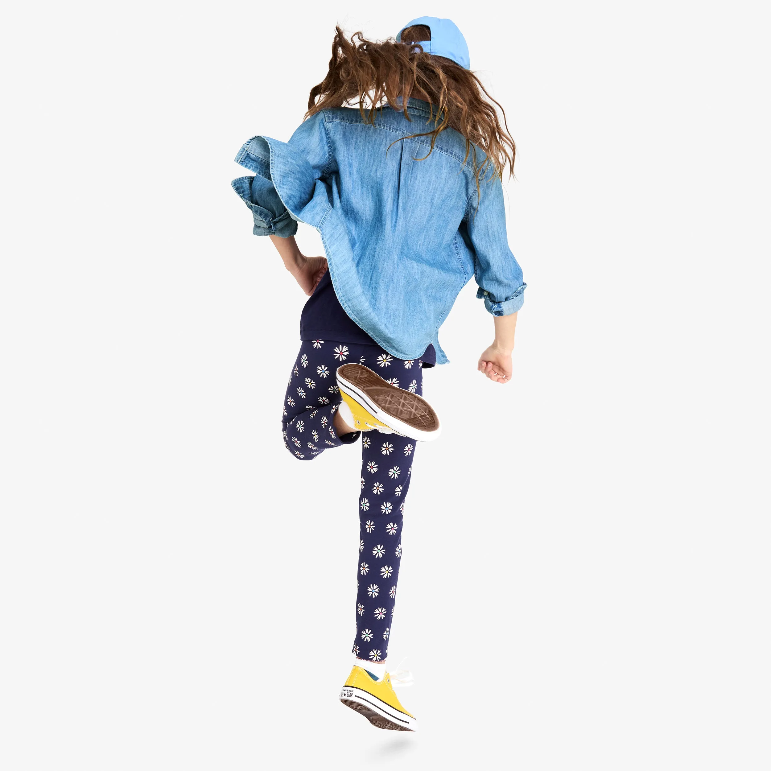 Classic legging in rainbow blooms