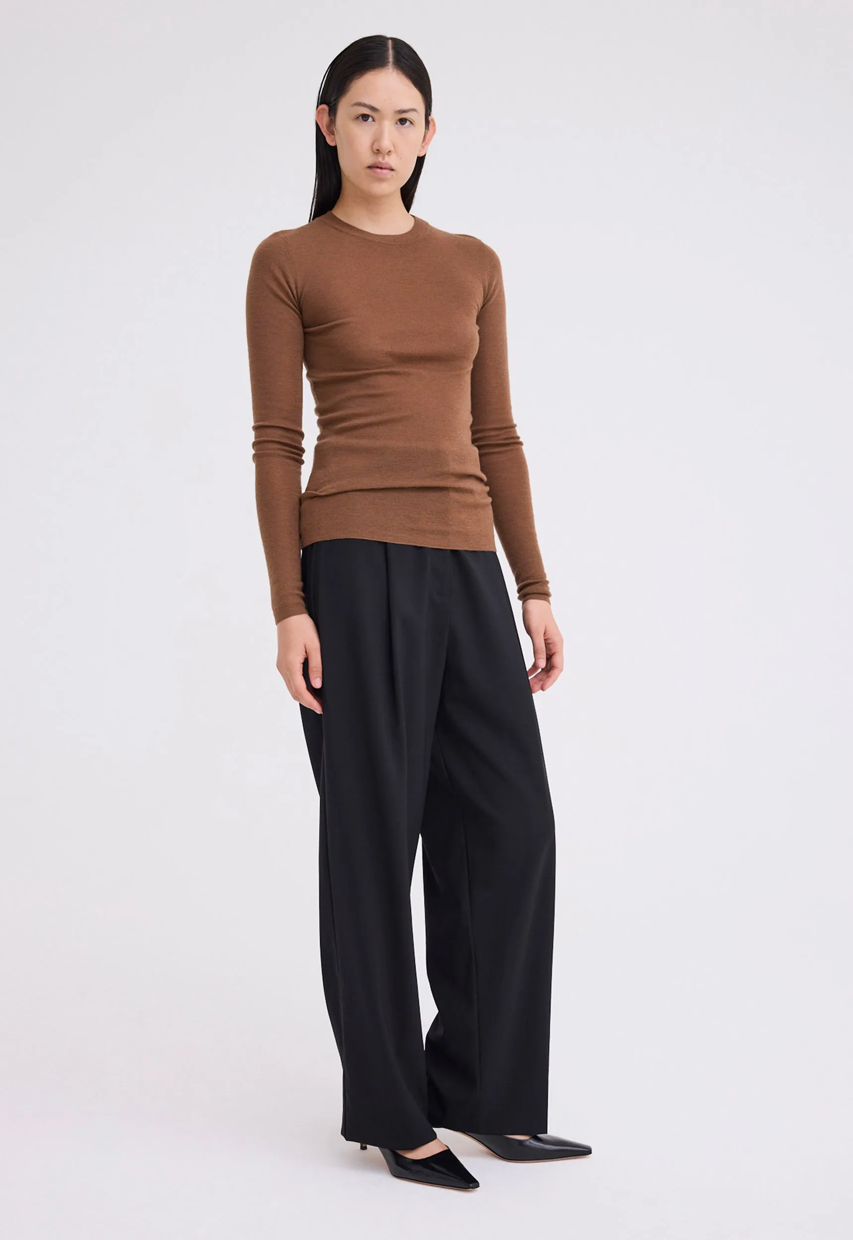 Clue Merino Wool Sweater - Dario Brown