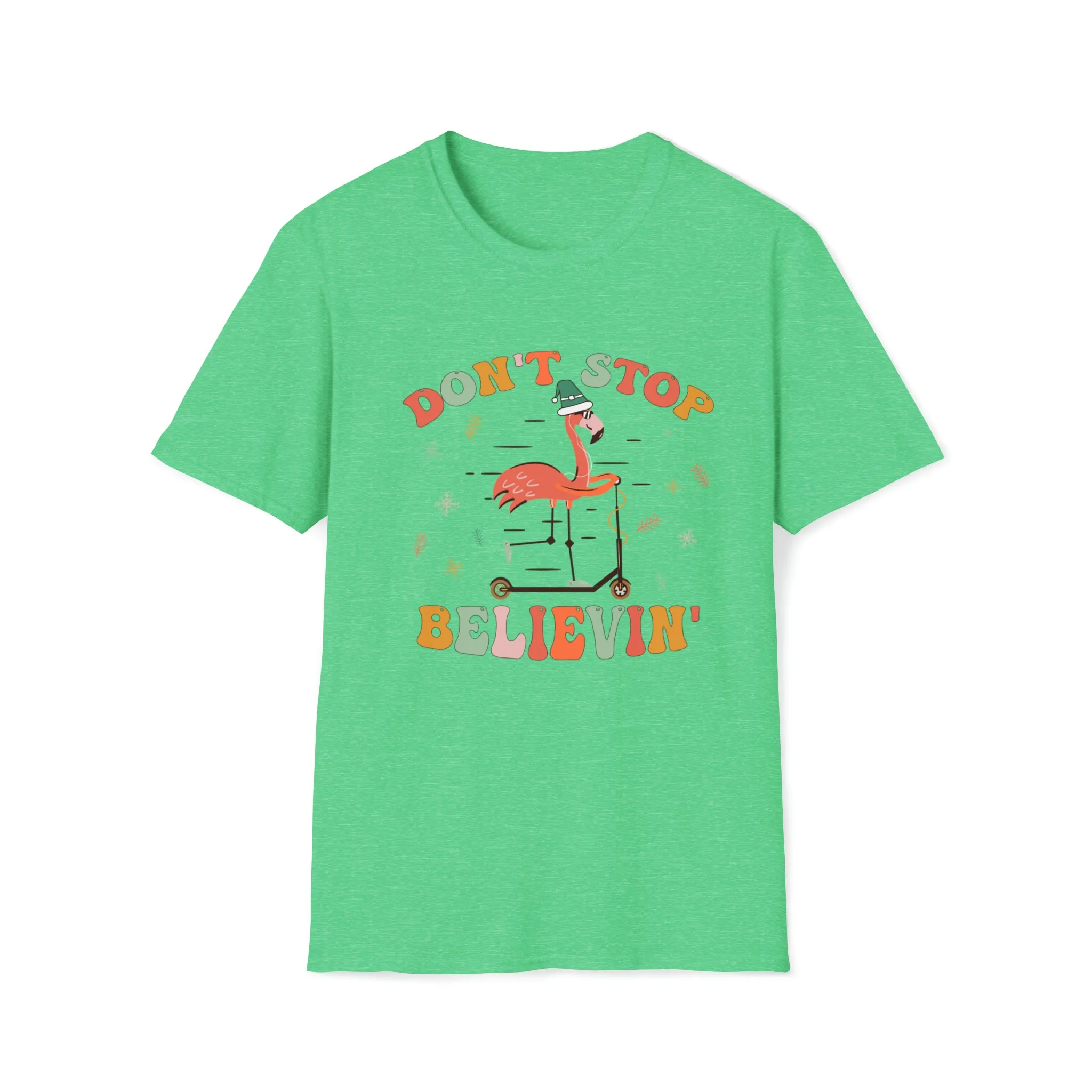 Don't Stop Believing Shirt, Christmas Shirt,Winter Shirt,Groovy Shirt, Christmas Groovy Shirt, Shirt For Christmas,Holiday Shirt, Retro Xmas