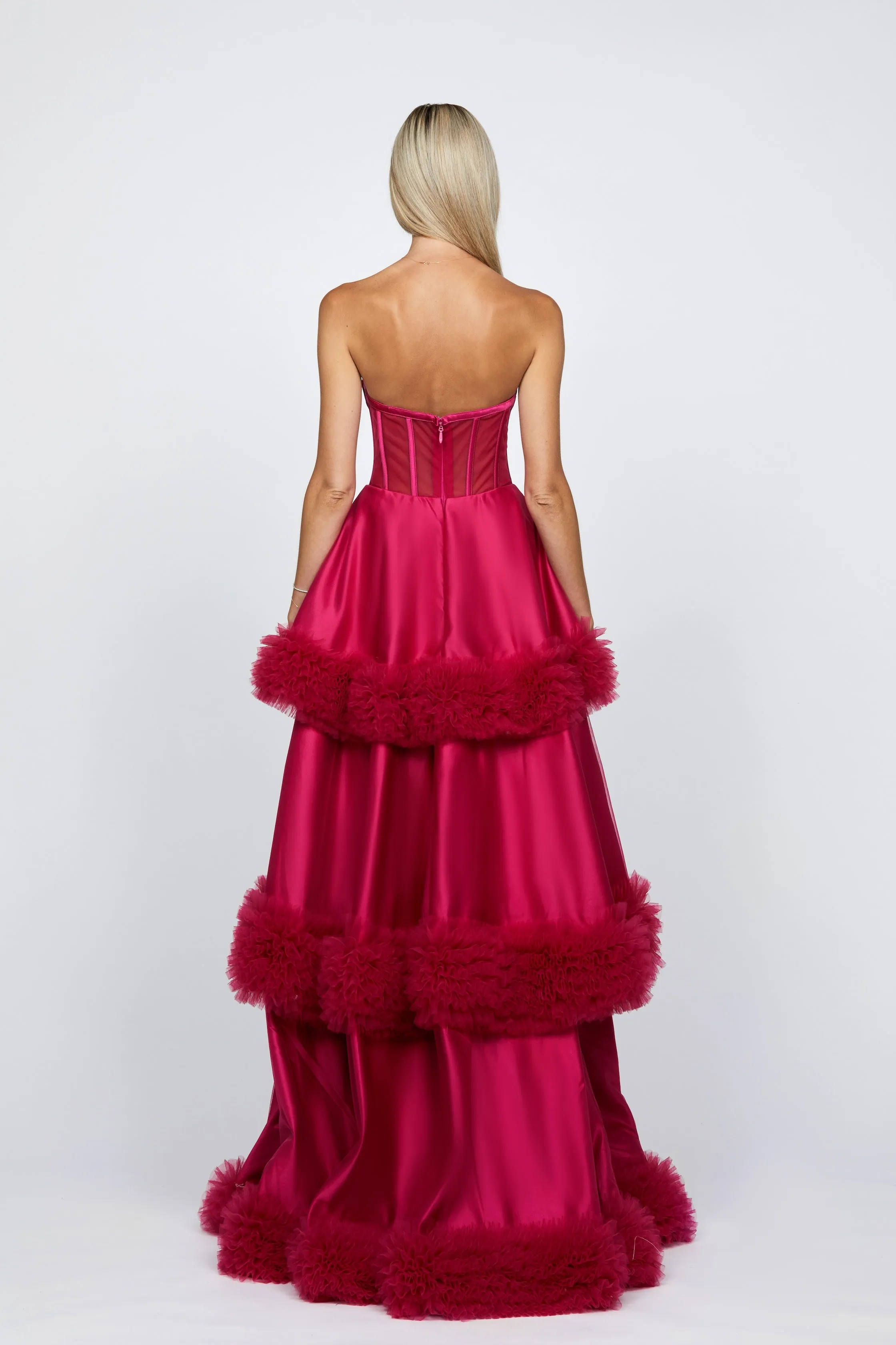 Mulligan Strapless Tiered Ball Gown