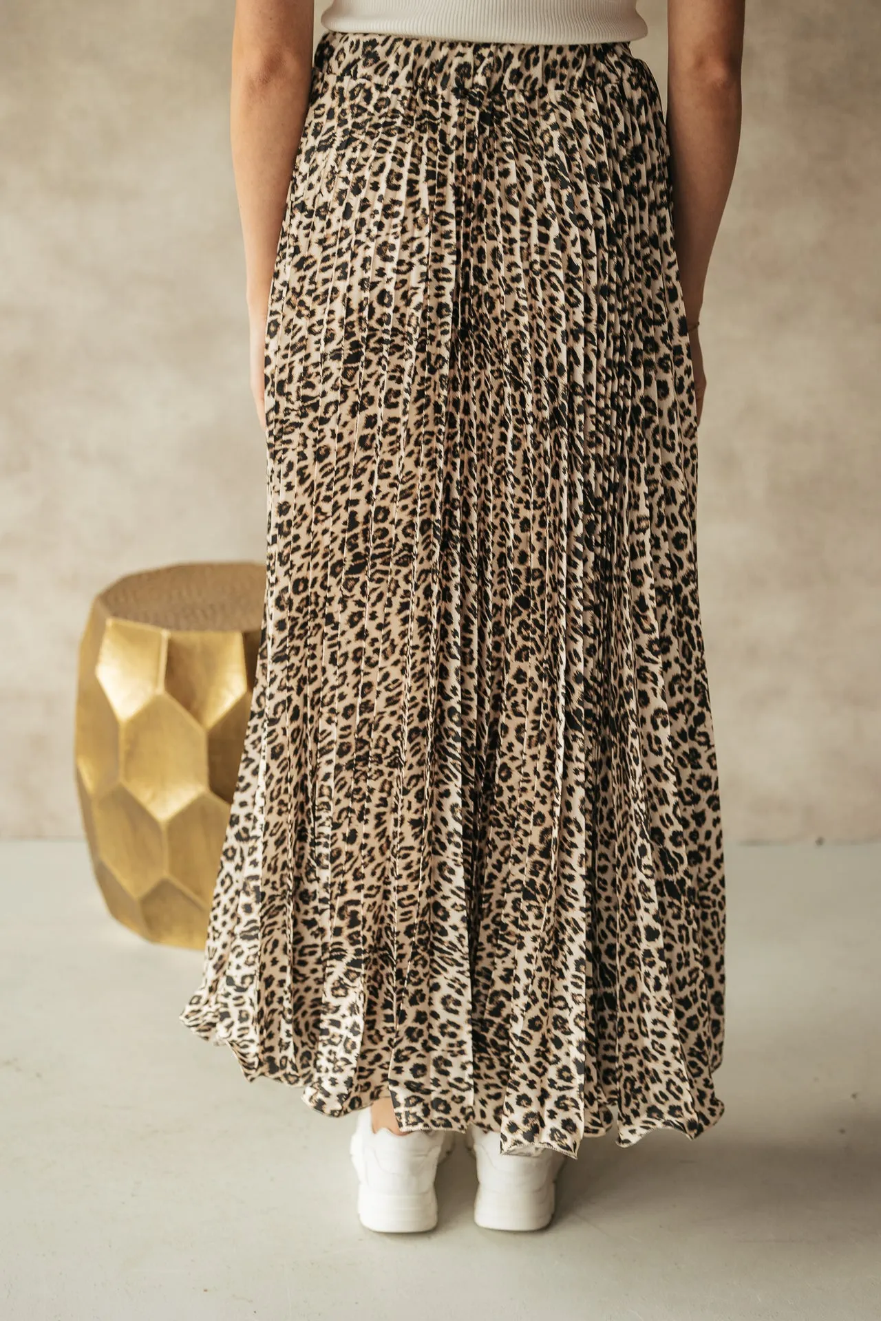 Plisse Panter Print Nova Skirt - Stylish and Versatile
