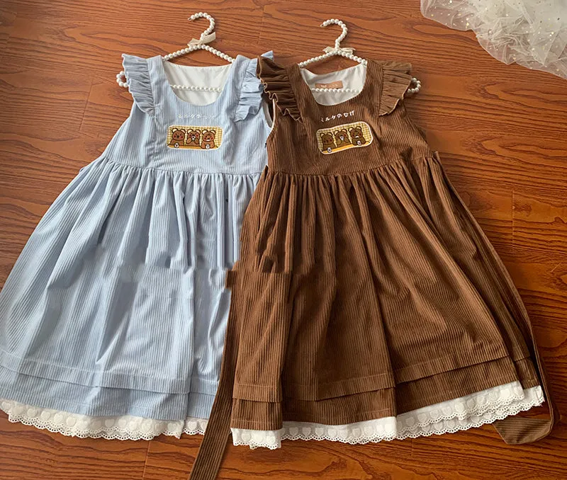 Puffy Pouf Dress With Flying Sleeves