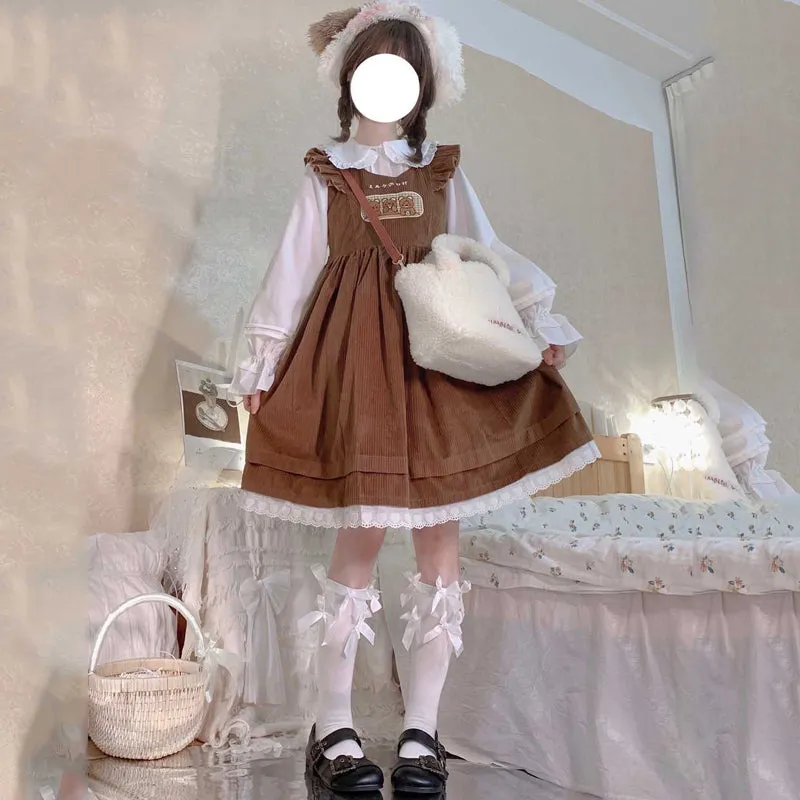 Puffy Pouf Dress With Flying Sleeves