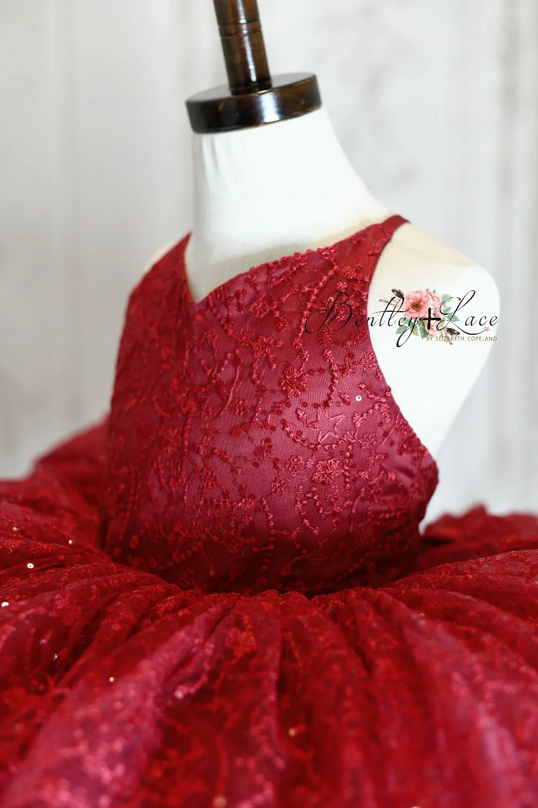 "Whit" Red - sleeves not included Petal Length Dress ( 4 Year - Petite 5 Year)