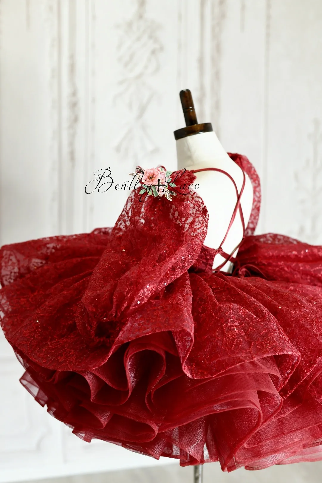 "Whit" Red - sleeves not included Petal Length Dress ( 4 Year - Petite 5 Year)