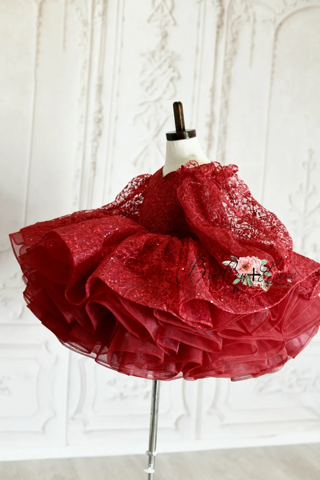 "Whit" Red - sleeves not included Petal Length Dress ( 4 Year - Petite 5 Year)