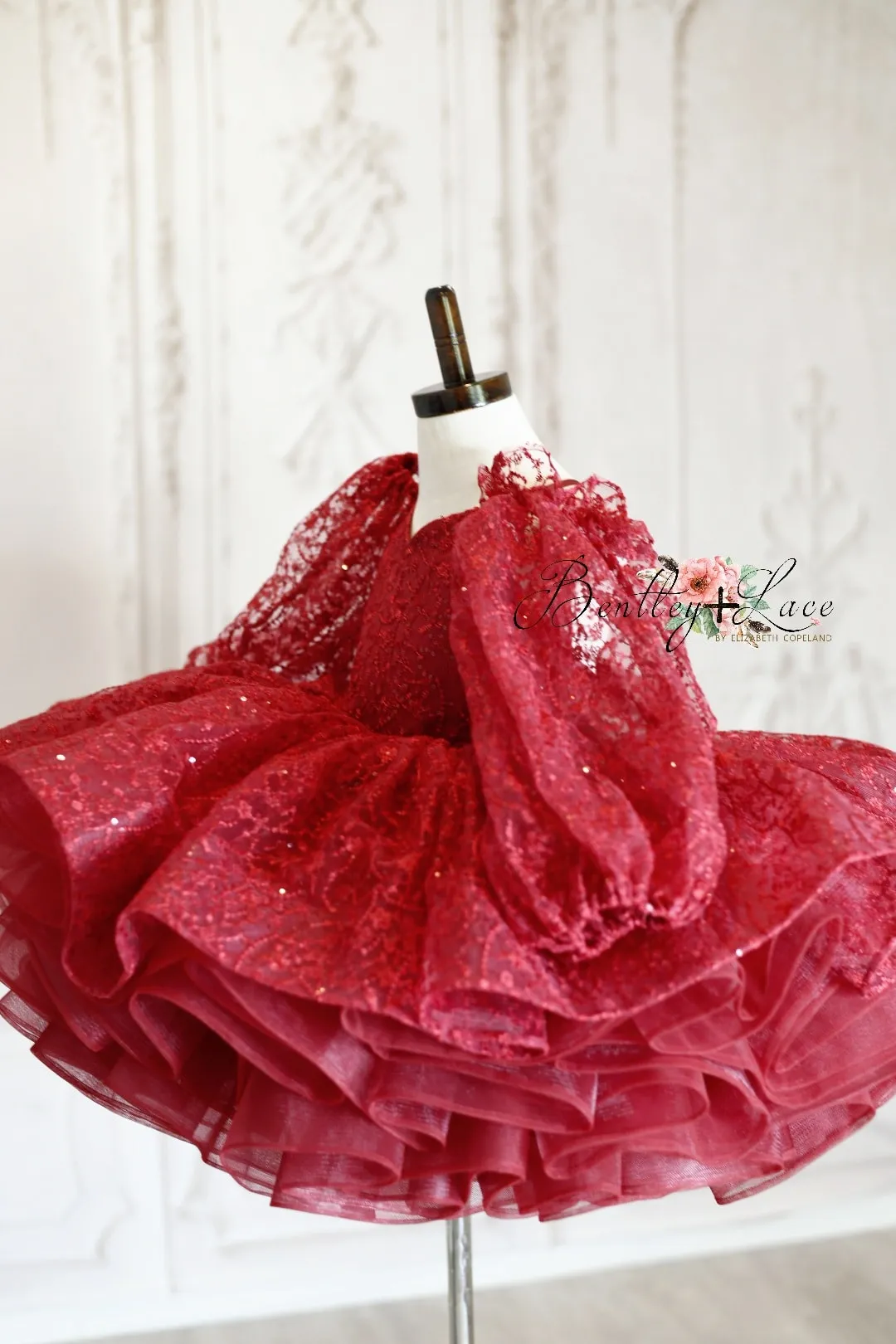 "Whit" Red - sleeves not included Petal Length Dress ( 4 Year - Petite 5 Year)