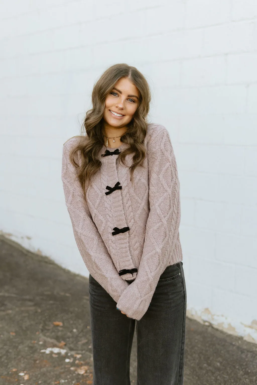 Rose Bow Sweater