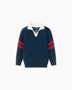 STRIPE SLEEVE DETAIL POLO