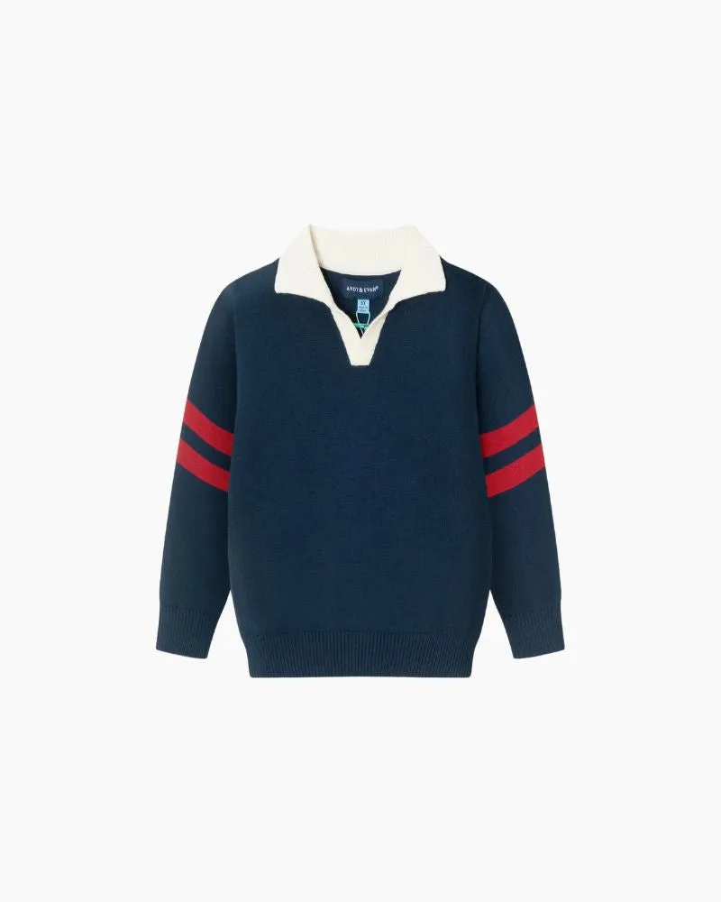 STRIPE SLEEVE DETAIL POLO