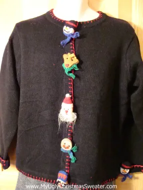 Tacky Cheap Ugly Christmas Sweater (f643)