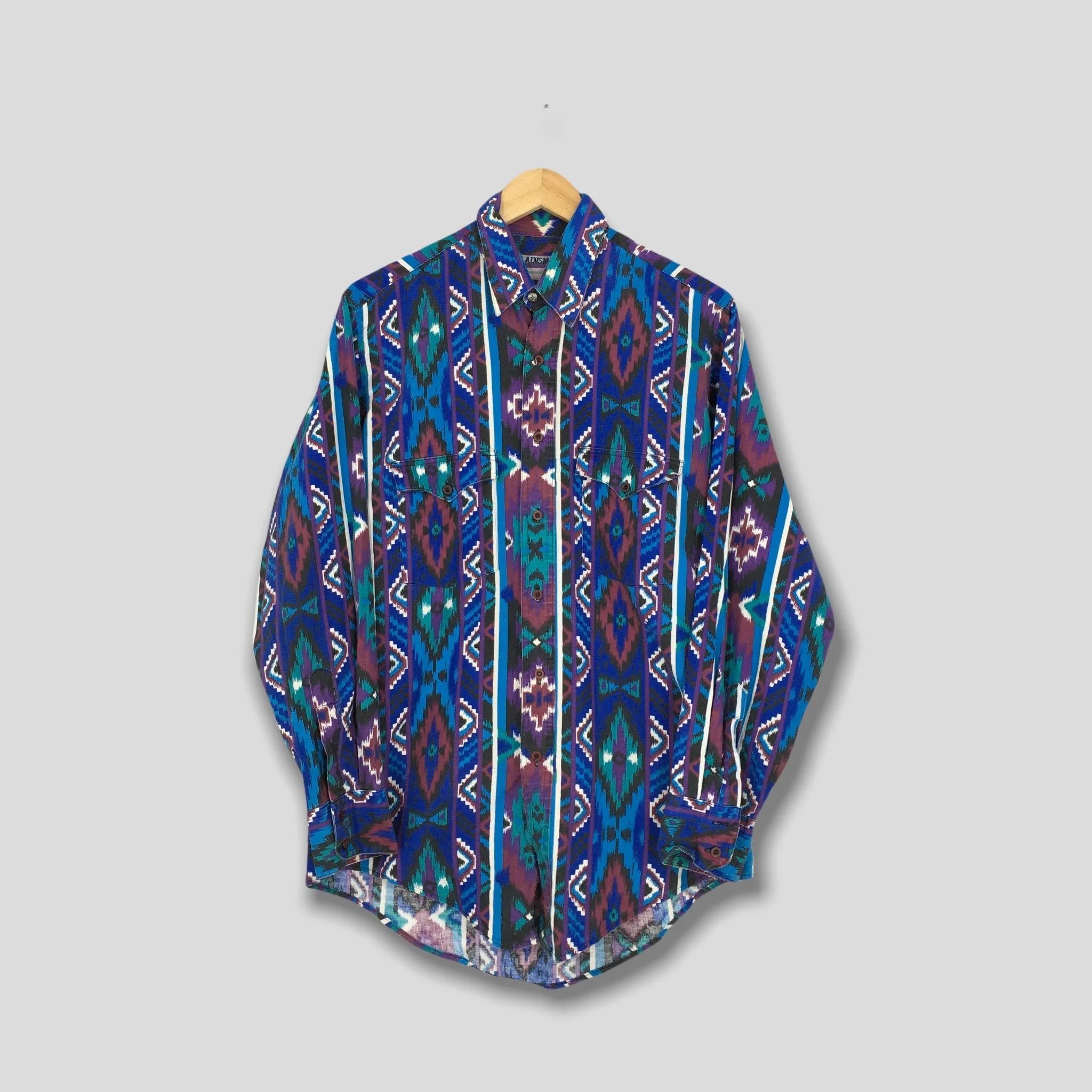 Tribal Aztec Navajo Pattern Party Shirt Medium