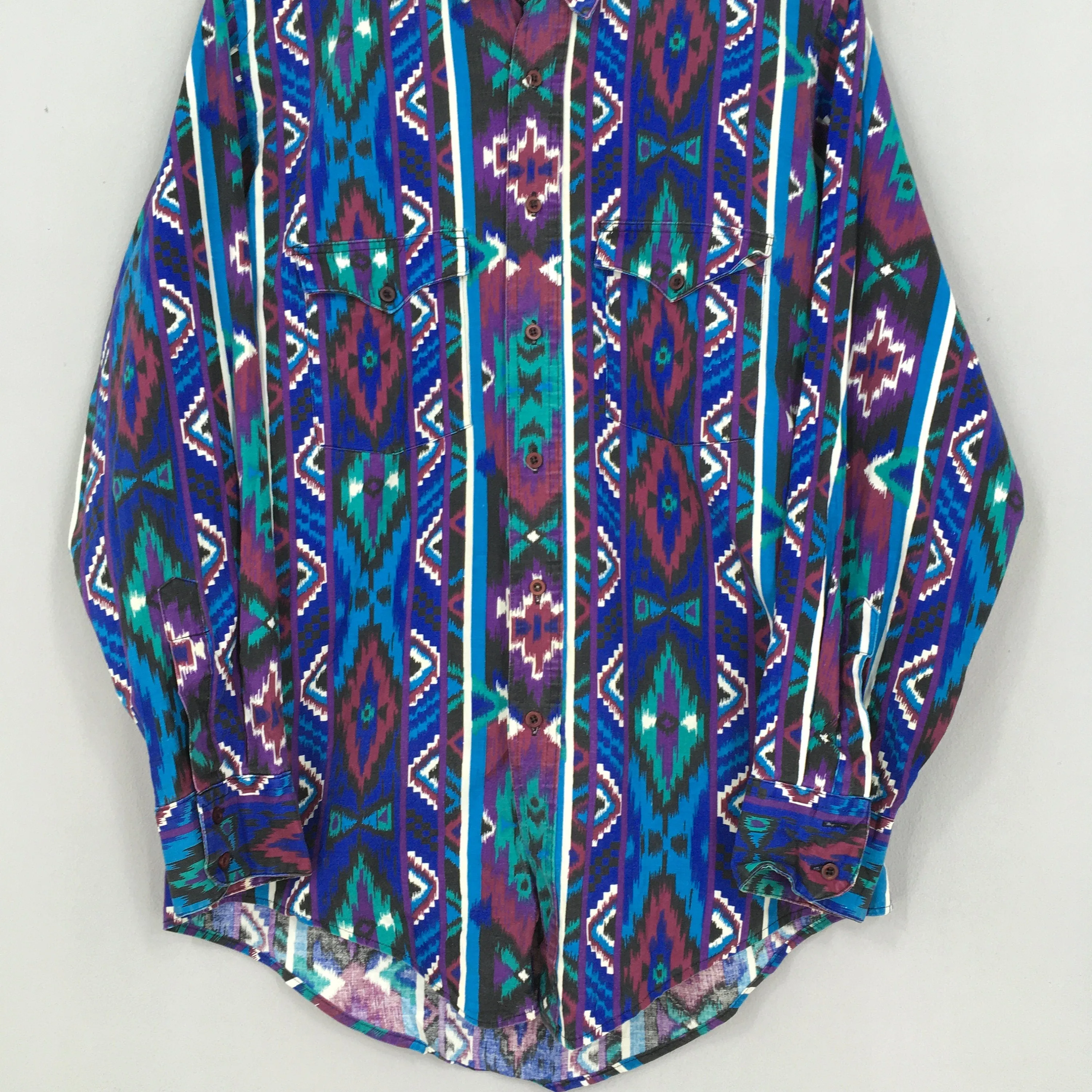 Tribal Aztec Navajo Pattern Party Shirt Medium